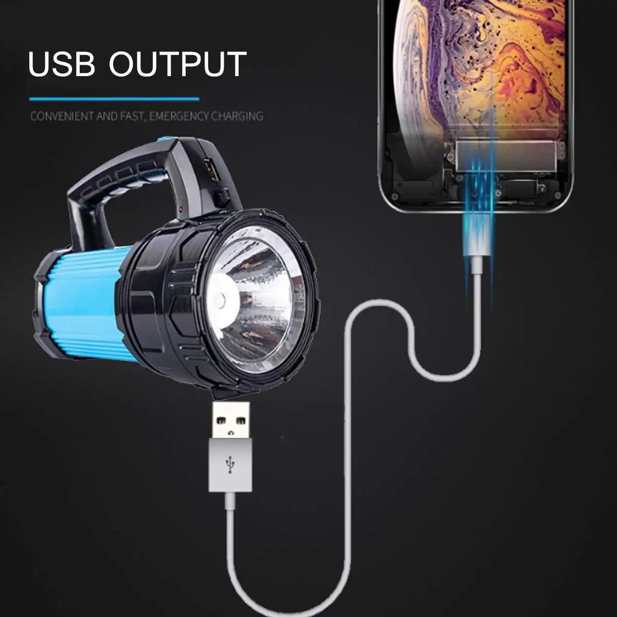Светодиодный светильник на солнечной энергии с USB портом|Портативные фонари| |