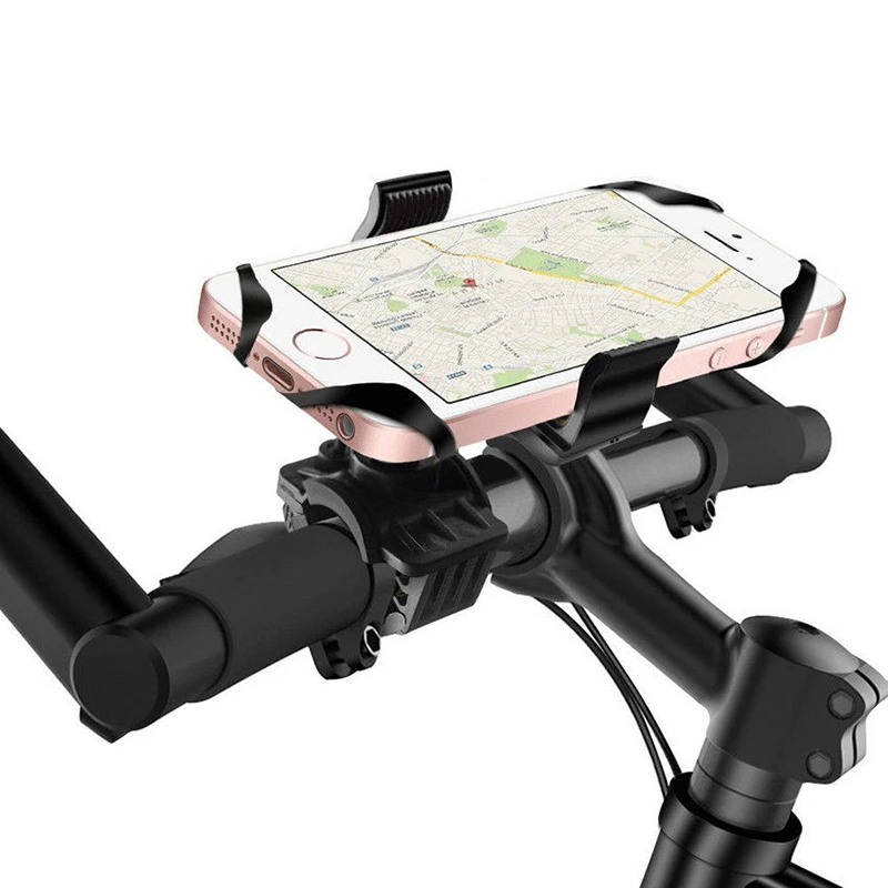 

Bike Handlebar Silicone Bike Phone Holder Mount Bicycle Computer Mount Holder Bicycle Motocycle Accessories Black Red