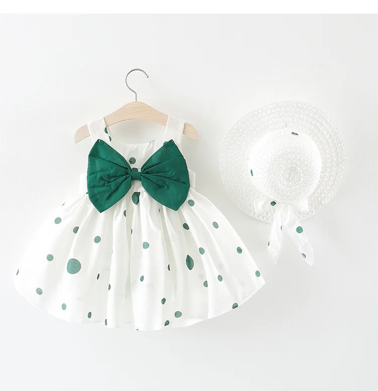 

Girl Clothes Cute Baby Girls Toddler Princess Party Tutu Summer Cotton Polka Dot Soft Dress
