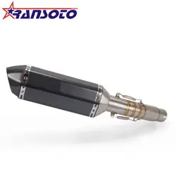 Ransoto мотоцикл выхлопной Системы среднего соединение трубы с глушитель выхлопной трубы слипоны для Suzuki GSR750 GSR 750 2011-2018 без шнуровки