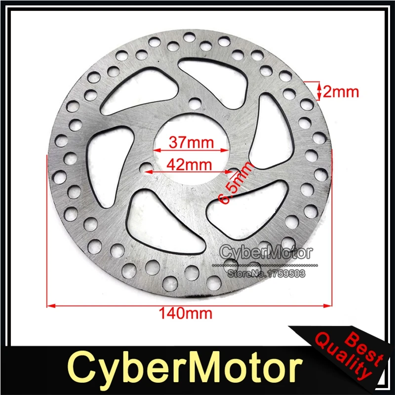 37mm 140mm Brake Disc Rotor For 2 Stroke 47cc 49cc Engine Gas Electric
