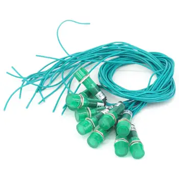 

10PCS 220V Green Indicator Lamp Signal Switch Light Special For Water Heater Food Grade