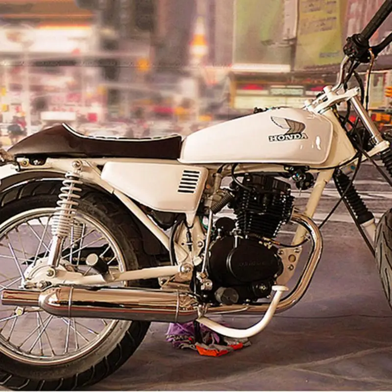 Винтажное седло для мотоцикла в стиле ретро горба плоская сковорода Honda CG125 CB400 CB500