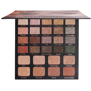 

ICYCHEER Professional 28 Colors Eyeshadow Shimmer Matte Eyeshadow Pallete Pigment Smoky Nude Makeup Eye shadow Palette