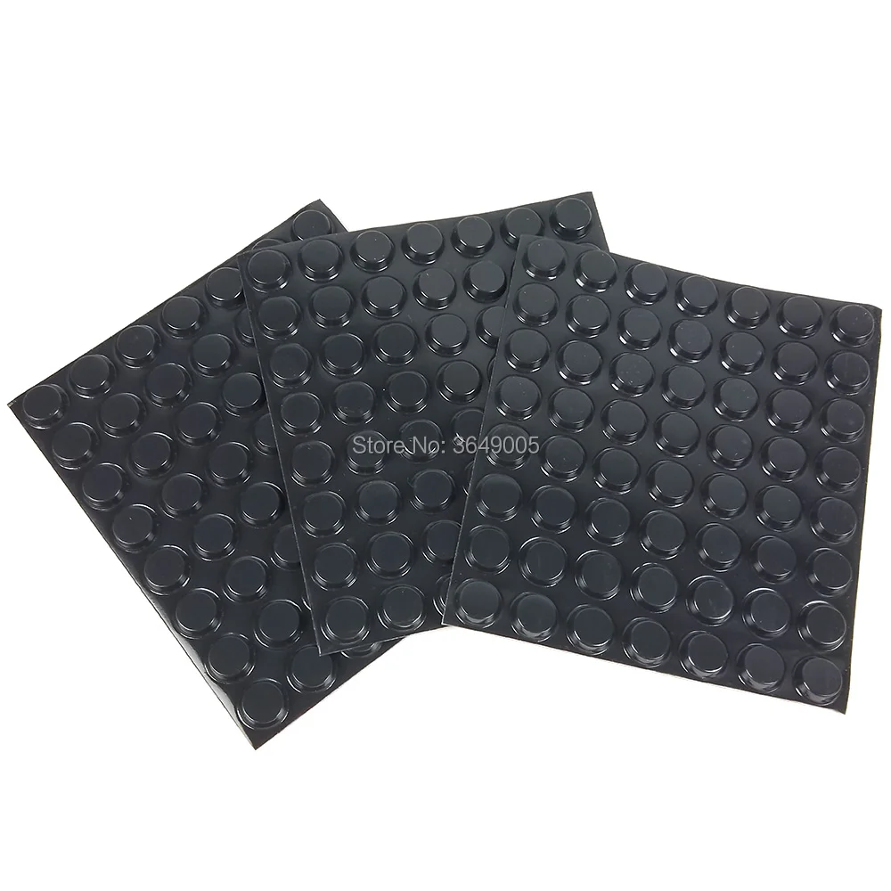 

1000pcs/lot Original 3M SJ5012 Protective Rubber Feet with adhesive Black 12.7mm*3.6mm Cylindrical-Flat Top