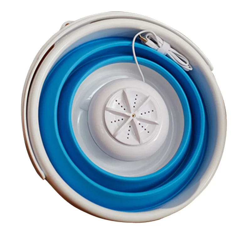 

Washing Machine Fold Bucket Portable Dawdler Mini- Washing Machine Student Dormitory Laundry Artifact