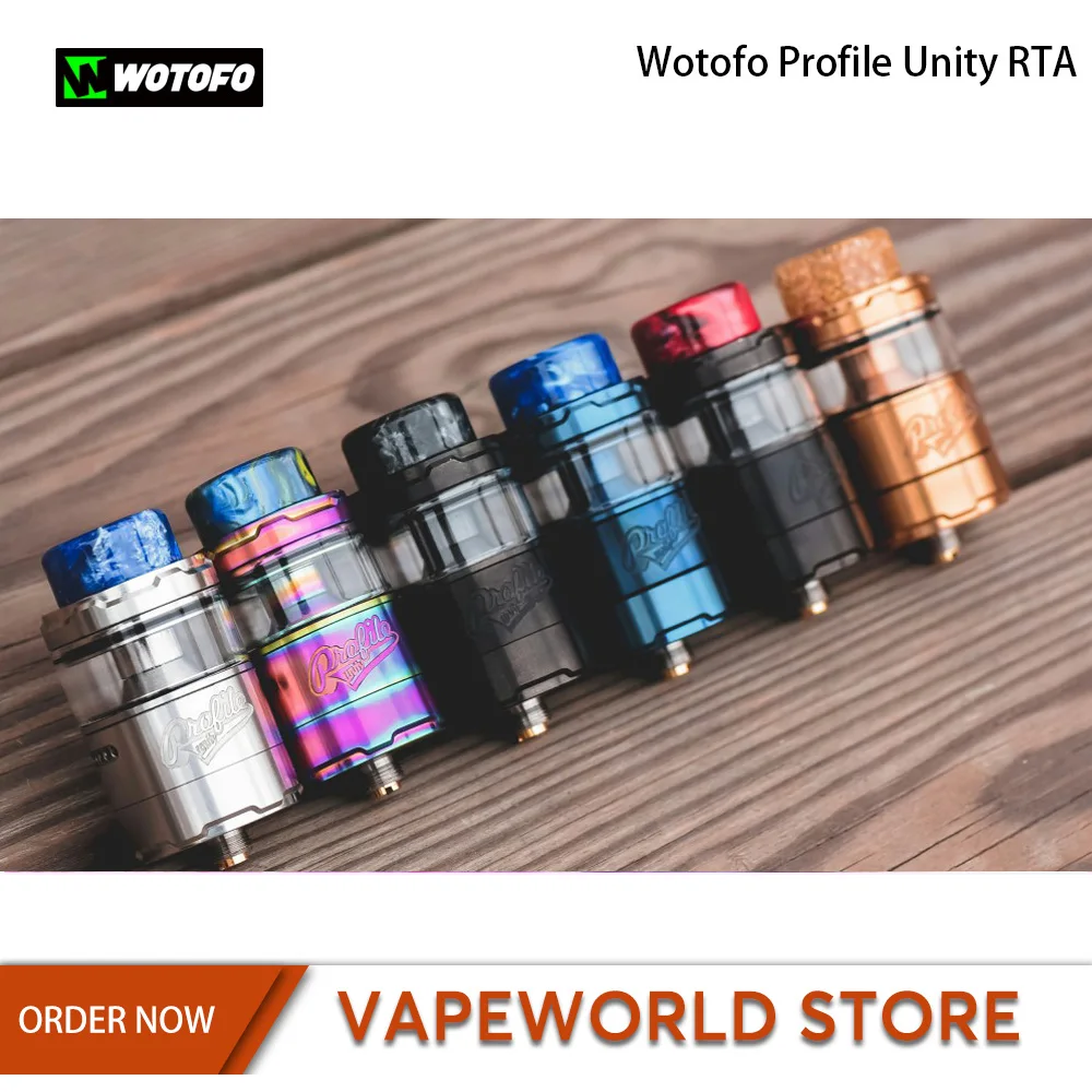 Оригинальный испаритель Wotofo Profile unit RTA 3 5 мл Восстанавливающий капельный Vape 510 Thread