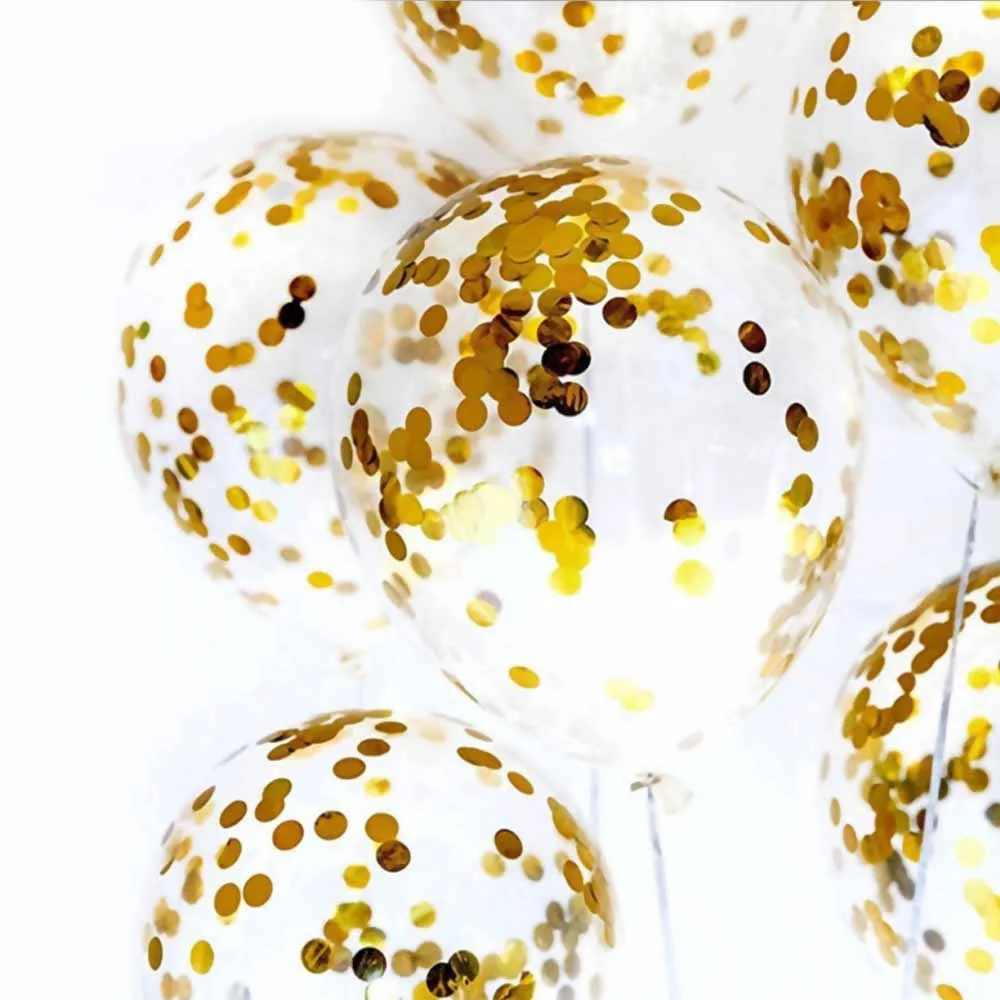 

1Pc Foil Confetti Balloon Transparent Balloons Sequins Confetti Wedding Birthday Party Decoration Kids Baptism Home Decor