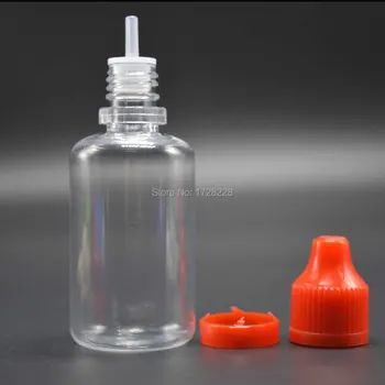 

6000piece PET 30ml Empty Plastic Dropper Bottles Squeezable E-juice E-Liquid Childproof Mix Color Cap Transparent Bottle Empty