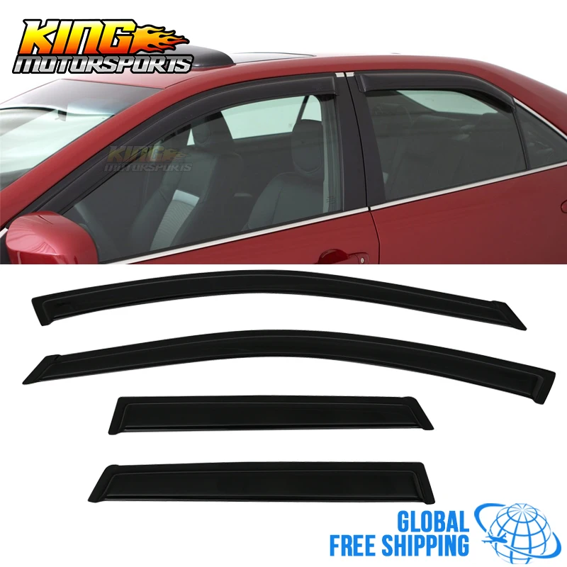 4pcs Smoke Tint Sun//Rain Guard Vent Shade Window Visors Fit 00-05 Dodge Neon