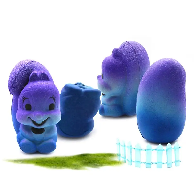 

Slow Rebound Cute Soft Starry Squirrel Easter Gift Decompression Toy