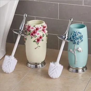 

Cleaning Brush And Holder Set Bathroom Accessories Stainless Steel Toilet Brush, Toilet Brush Resin Kit Household Article