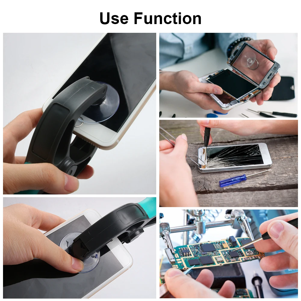 JelBo Mobile Phone Repair Tools Screwdriver Repair Tool Set LCD Screen Opening Pliers Suction Cup for IPhone iPad Samsung Phone