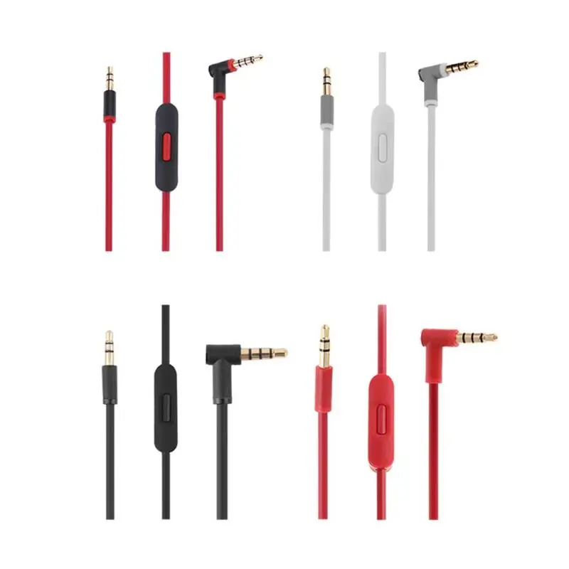 

Replacement 3.5mm L Jack Audio Cable Cord Wire for Beats Solo HD Studio Pro Headphone Transmission Line Earphone Cables Adapter