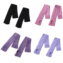 Женские носки для йоги, повседневные теплые спортивные гольфы для фитнеса, вязаные носки для танцев, утолщенные сложенные леггинсы, трикотажные гольфы