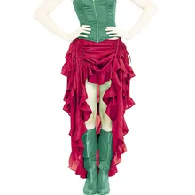 Стимпанк Викторианский стиль юбка в готическом стиле женский костюм юбка для девочек 4 цвета