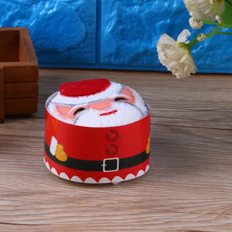 30x30 см рождественские подарки кекс Хлопковое полотенце Natal Noel украшения для дома