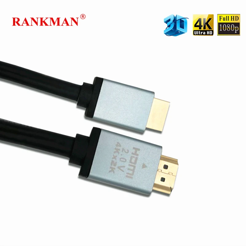

Rankman HDMI Male to Male 4K 2K 3D Cable High Quality HDMI HD AV Line 15m for TV LCD Laptop PC PS4 TV-box Projector DVD Monitor