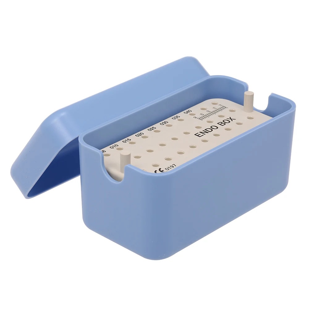 40 отверстий Стоматологическая пластиковая коробка Эндо с линейкой напильники Bur держатель блоки стенд чистый Автоклавный стерилизационный Чехол Инструменты