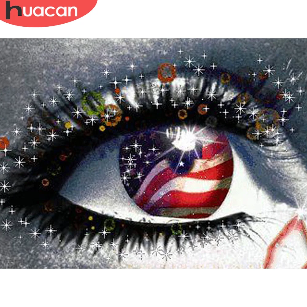 

HUACAN Diamond Embroidery Full Display Eye Diamond Mosaic Sale Cartoon Pictures With Rhinestones Hobby And Handicraft Beadwork