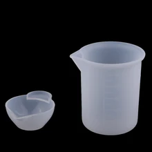 7X силиконовая чашка моющаяся многоразовая эпоксидная смола смешивающая чашка DIY эпоксидный клей инструмент