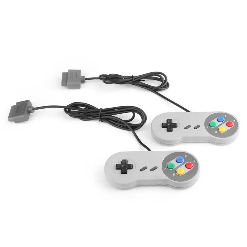 

2pcs Wired Controllers Gamepads Joystick for Nintendo SNES System Console