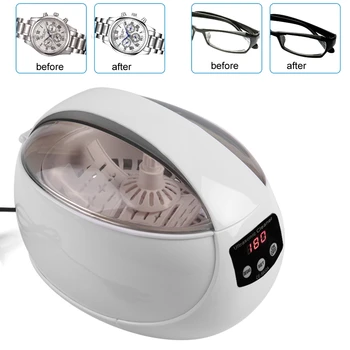 

Professional Ultrasonic Nail Cleaner Cleaning Jewelry Watch Eyeglass Sterilizer Barner Dental Cleaning Manicure Machine EU Plug