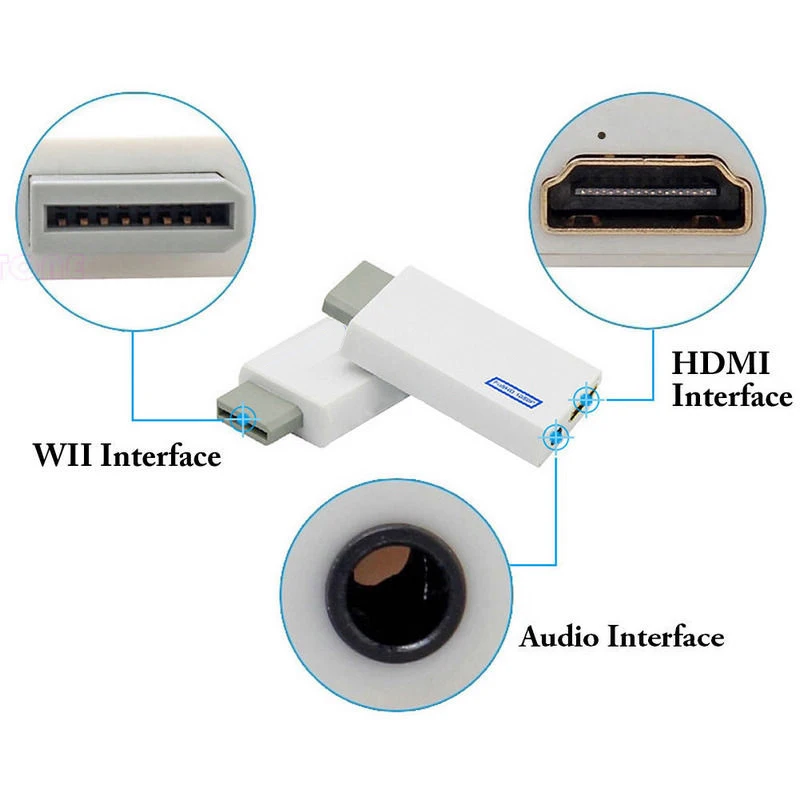 Переходник для аудио и видео формата HDMI 3 5 мм 1080P|Компьютерные кабели разъемы| |