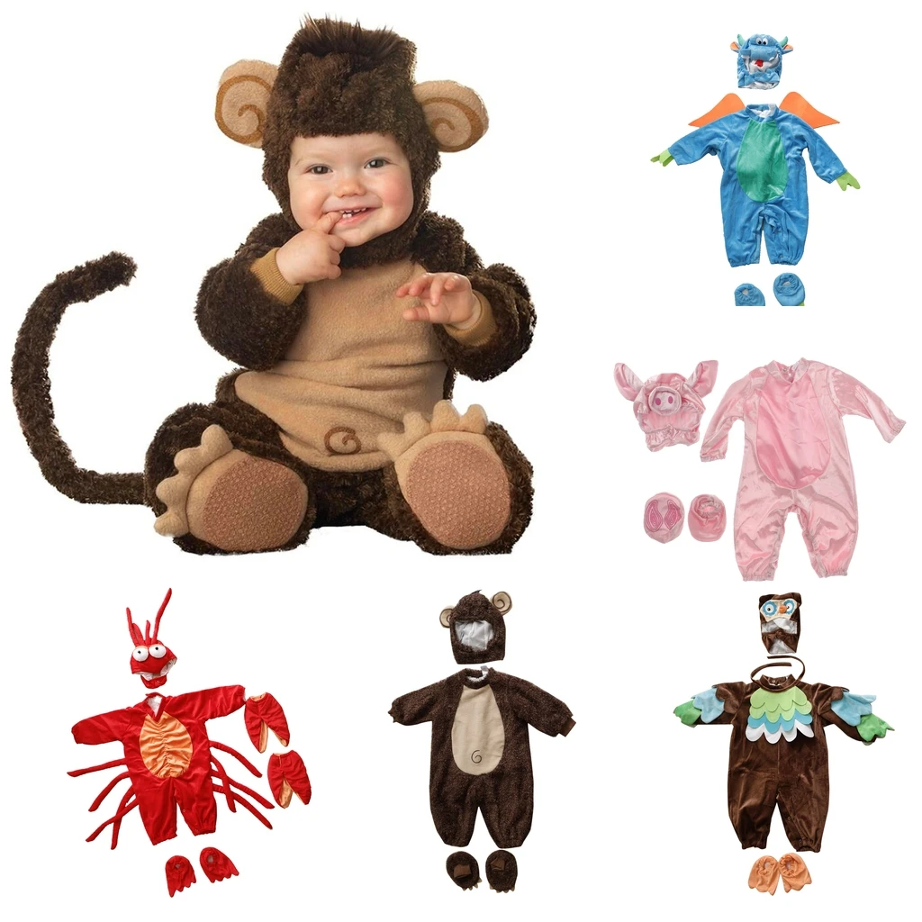 

Toddler Baby Infant Monkey/Piggy/Owl Christmas Dress up Christmas Outfit Costume