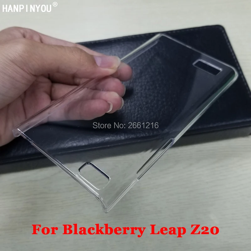 For Blackberry Leap Z20 5.0&quot Hard PC DIY Case Ultra Thin Clear Plastic Cover Protective Skin |