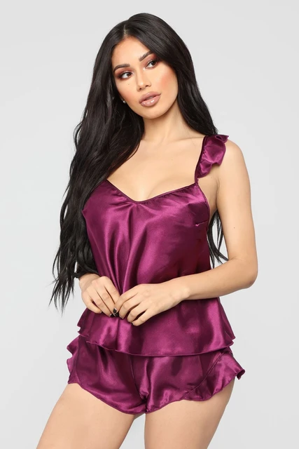 Satin babydoll sleepwear sale