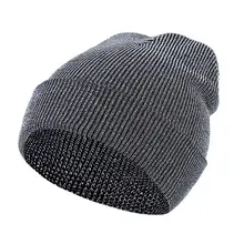 Серебряная шелковая вязаная Лыжная Шапка со звездами осенне-зимняя мужская и женская уличная теплая винтажная шапка с манжетой