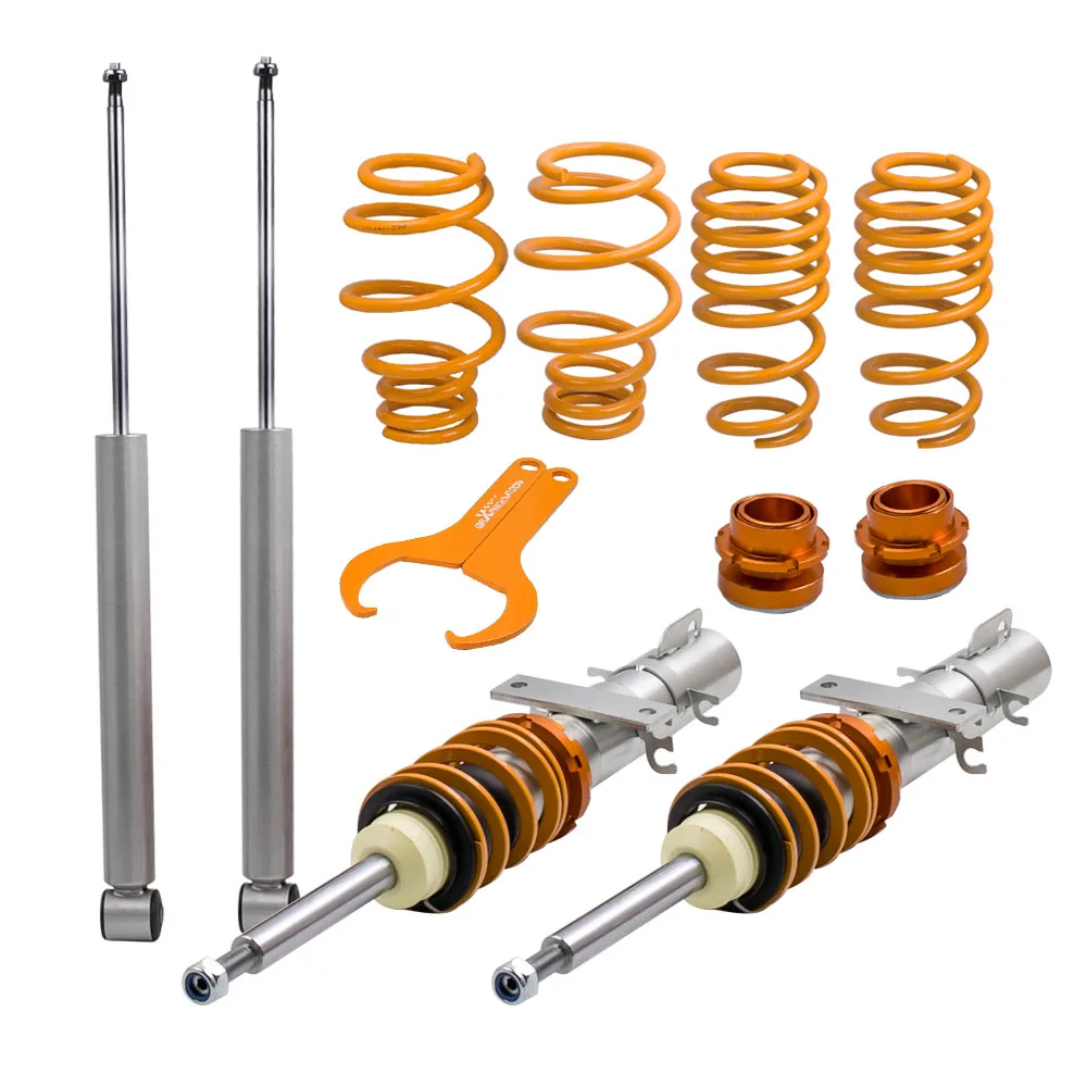 

For VW POLO 9N 9N3 (02-09) COILOVERS ADJUSTABLE SUSPENSION LOWERING SPRINGS KIT