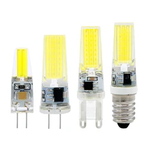 NEW Arrival 220V 3W G4 /G9/E14 COB LED Bulb 12V AC/DC 2W 2835SMD Lamp Light for Crystal Chandelier