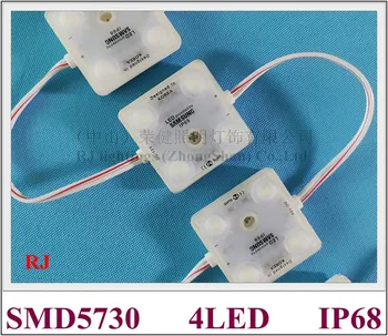 

ABS injection LED module ultrasonic seal IP68 LED light module for sign letters DC12V SMD5730 4LED 2W 220lm 41mm*41mm*8mm