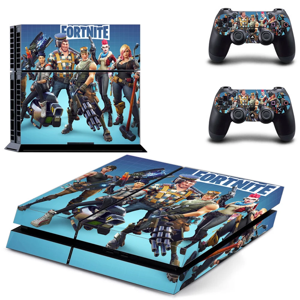 

PVC Material Game Stickers Removable PS4 Skin Game Machine Accessories Stickers No Air Bubbles Two Controllers Sticker