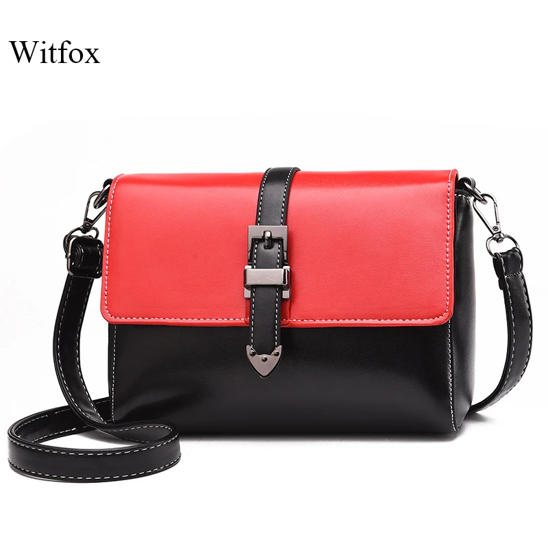 

witfox bags for women 2019 Panelled crossbody messenger bags hasp zipper cell phone packet street wear shopping gift package
