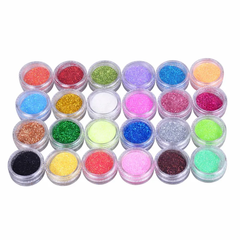 

WiRinef Nail Art Candy Glitter Powder Mixed Color Pigment Dust Manicure UV Gel Polish Decor