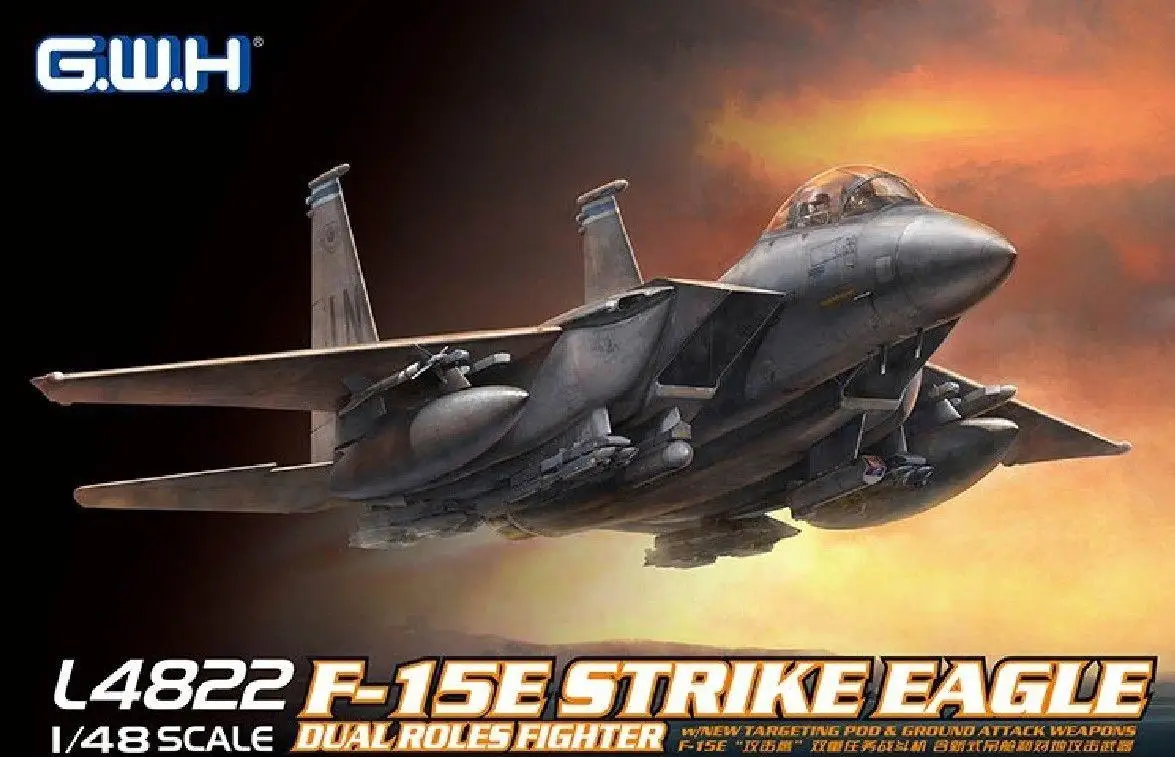 GreatWall 1/48 L4822 F-15E Strike Eagle Dual Roles Fighter высокое качество | Игрушки и хобби