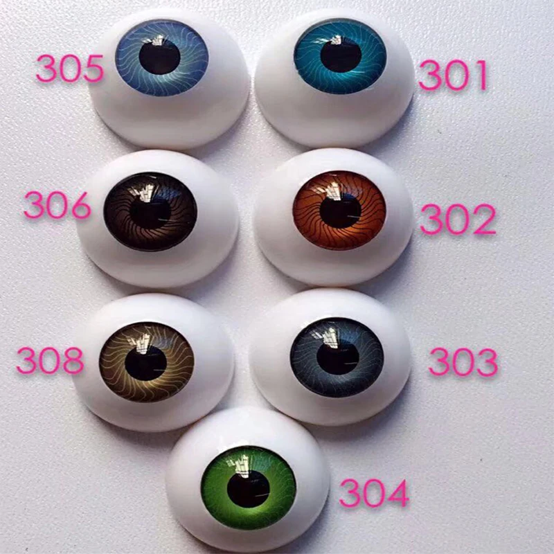 Горячая хорошего качества 50 пар/лот полукруглый акрил REBORN глаза для кукол для Reborn/BJD/OOAK глаза для кукол