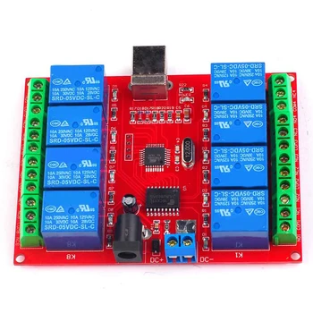 

USB Relay Modular 8 channel Avoid Drive Computer Control 5v12v24vplc Control Panel Intelligence Controller Modular