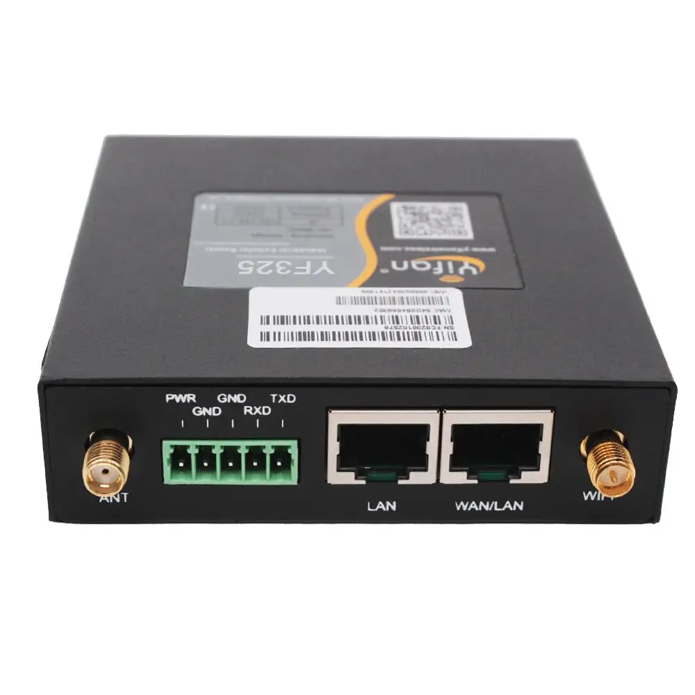 YF325 Rugged Industrial VPN Dual Sim 4G LTE WIFI Router with Sim Card Slot for M2M/IOT