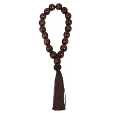 Модный Декор интерьера автомобиля зеркало заднего вида подвесные декоративные деревянные бусины подвесные украшения