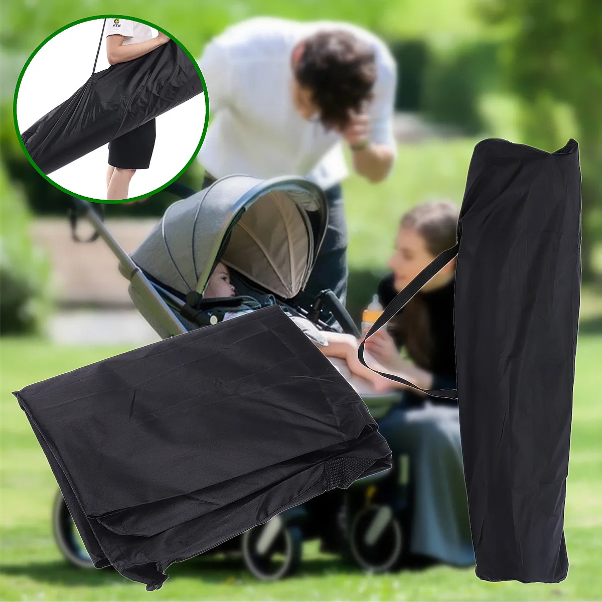 Gate Check Pram Travel Bag Umbrella Stroller//Pushchair//Buggy Waterproof Cover