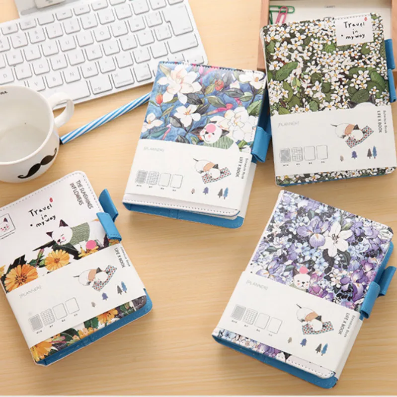 

2019-2020 Year Calendar Cat School Student Daily Weekly Planner Notebooks Cute Cartoon Portable Diary Agenda Organizer Post It