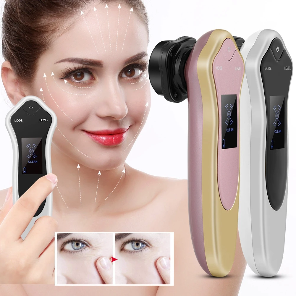 

RF Facial Machine EMS Microcurrent Face Lift Skin Rejuvenation Colorful Light Beauty Device EU US Plug 5