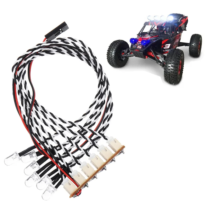 

Feiyue Front RC Car LED Light For 1/12 FY03 1/10 HG RC Model Parts