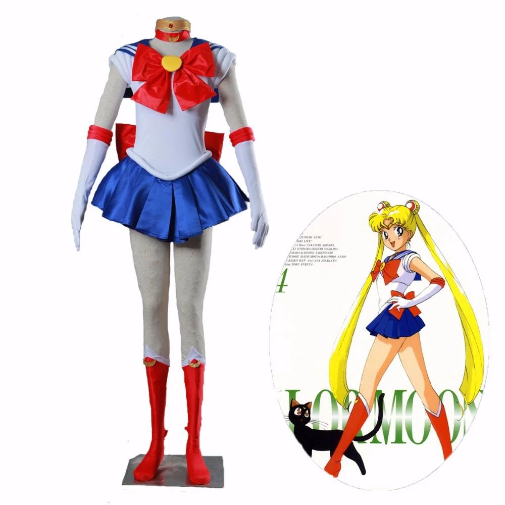 Аниме Сейлор Мун Tsukino Usagi Косплей Костюм для вечеринки индивидуальный пошив