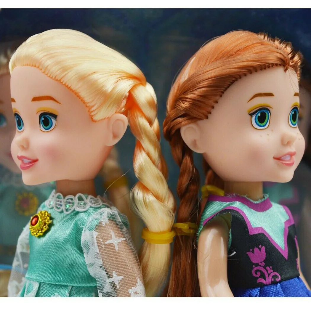 3 Pcs/Lot Frozen Princess Elsa Anna Olaf Dolls Action Figures Toy Doll Set Birthday Gift Box Doll Girl House Snow Treasure 3 Pcs/Lot Frozen Princess Elsa Anna Olaf Dolls Action Figures Toy Doll Set Birthday Gift Box Doll Girl House Snow Treasure