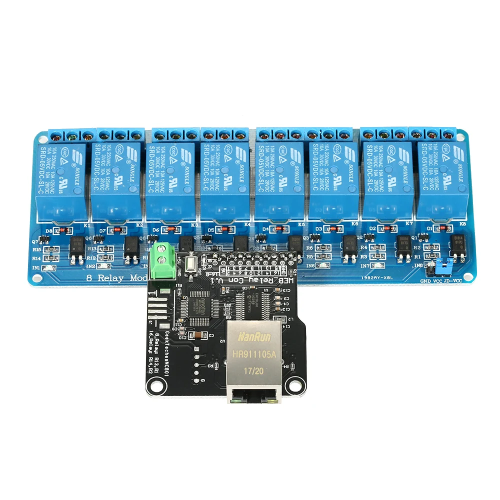 Control Module LAN WAN Network  Server IP TCP RJ45 Port + 8